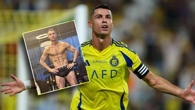 Cristiano Ronaldo yıllara meydan okuyor! İ&ccedil; &ccedil;amaşırıyla poz verdi, fit g&ouml;r&uuml;nt&uuml;s&uuml; g&uuml;ndem oldu