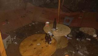 Alkoliklerin mesken tuttuğu baraka alev alev yandı