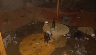 Alkoliklerin mesken tuttuğu baraka alev alev yandı