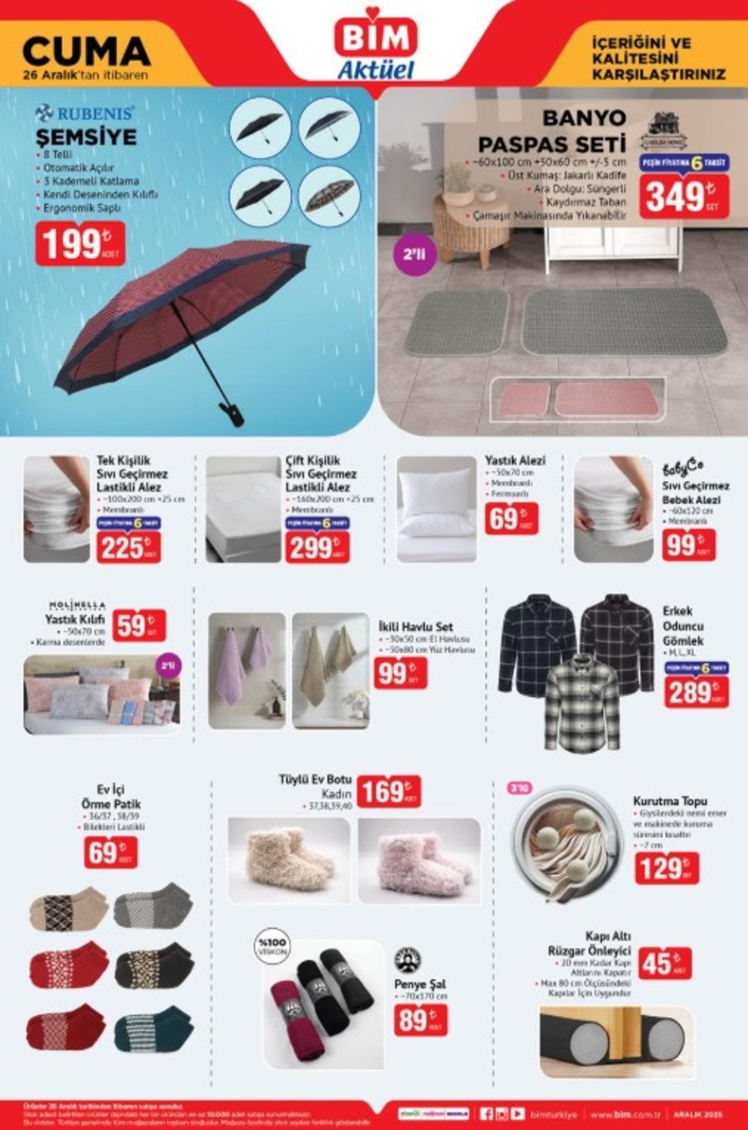 BİM e halı koltuk yıkama makinesi geliyor! 26 Aralık 2025 BİM katalog yayınlandı! 3