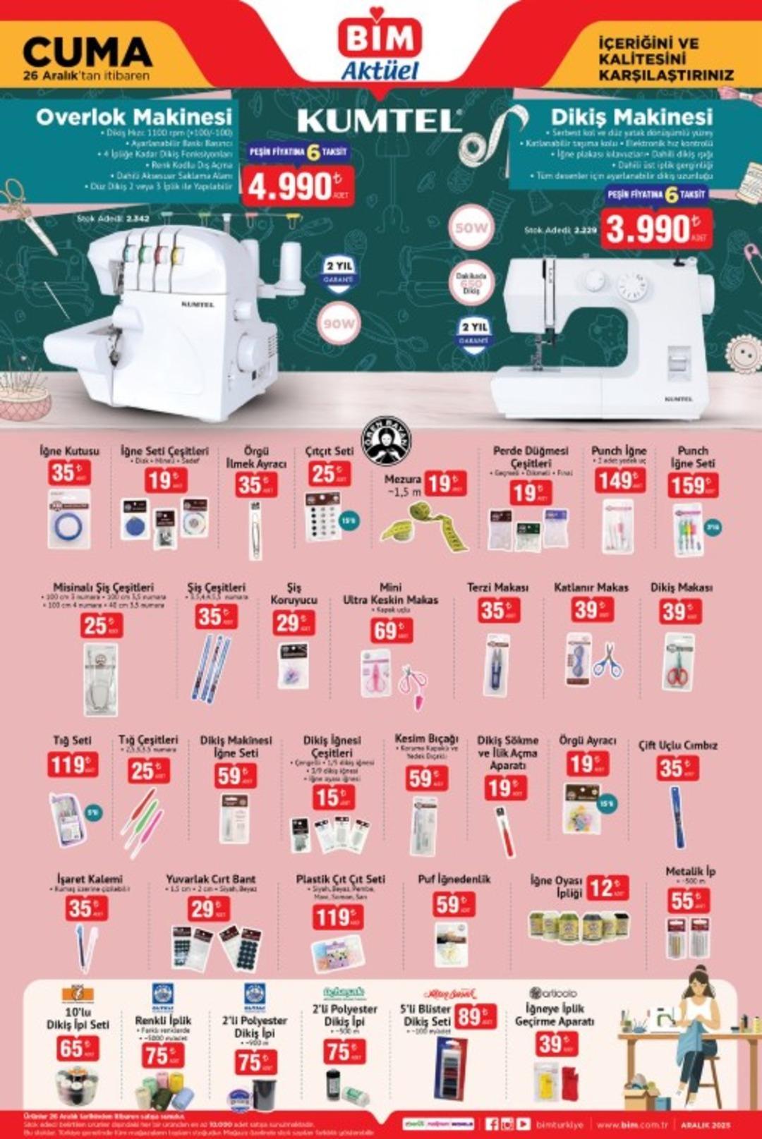 BİM e halı koltuk yıkama makinesi geliyor! 26 Aralık 2025 BİM katalog yayınlandı! 4