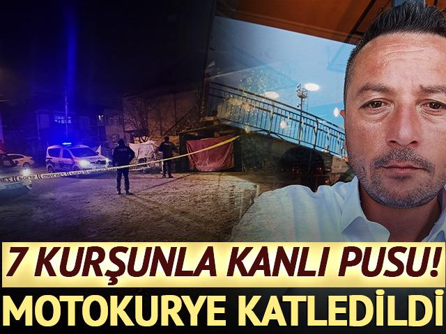 7 kurşunla kanlı pusu: Motokurye katledildi!