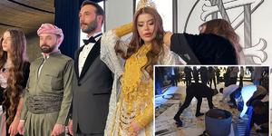 Geline kilolarca altın takıldı, d&uuml;ğ&uuml;nde deste deste para sa&ccedil;ıldı 