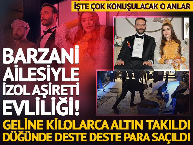 Geline kilolarca altın takıldı, d&uuml;ğ&uuml;nde deste deste para sa&ccedil;ıldı 