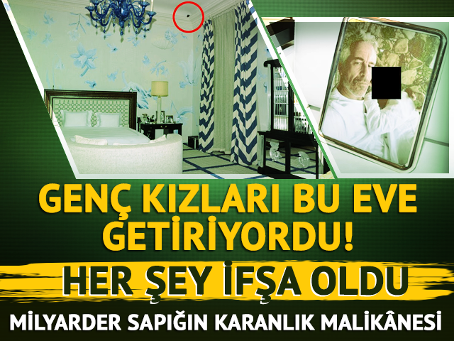 İşte sapık Epstein'ın evi: Erotik resimler ve oyuncaklar, yatak kaydeden kamera...