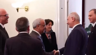 DEM Parti İmralı heyeti, AK Parti Grubu'nu ziyaret etti! 