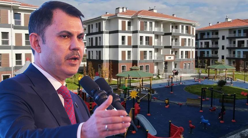 Bakan Kurum a&ccedil;ıkladı! 500 bin Sosyal Konut Projesine başvuru sayısı belli oldu
