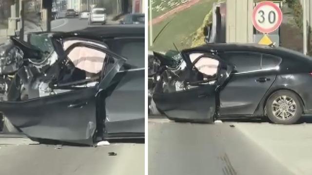 TEM'de feci kaza! Gişenin beton bariyerine çarptı; Anne ile oğlu öldü