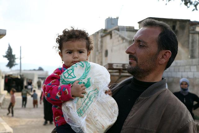 İHH'den Afrin'deki mağdur ailelere yardım yardım