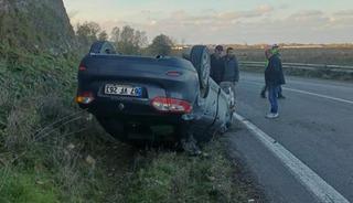 &Ccedil;aycuma'da otomobil takla atarak durabildi: 1 yaralı