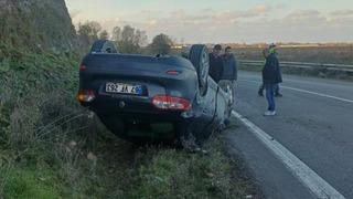 Çaycuma'da otomobil takla atarak durabildi: 1 yaralı