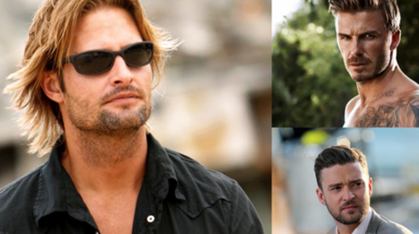 En seksi sa&ccedil; kesimli erkekler