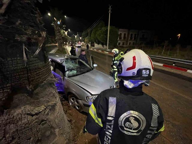 Yağışın neden olduğu kaza ucuz atlatıldı 1