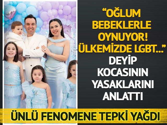 &Ouml;zlem &Ouml;z'ten tepki &ccedil;eken s&ouml;zler: "Oğlum bebeklerle oynuyor! &Uuml;lkemizde LGBT..."