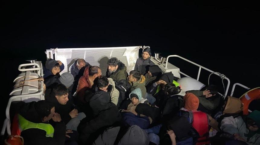 Bodrum&rsquo;da 39 d&uuml;zensiz g&ouml;&ccedil;men yakalandı