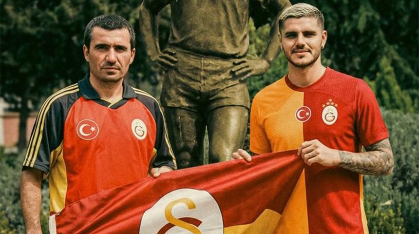 Mauro Icardi Gheorghe Hagi'yi de ge&ccedil;ti! Galatasaray tarihine adını yazdırdı
