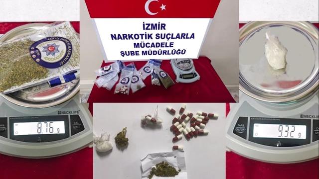 İzmir&rsquo;de 3 aylık takiple yakalanan 18 zehir taciri tutuklandı 1