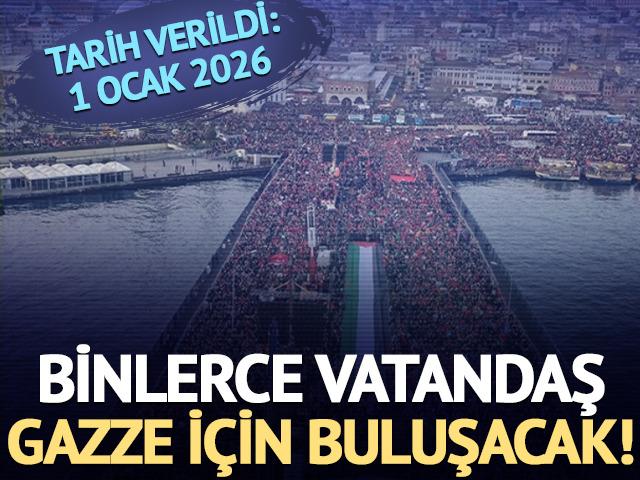 Galata K&ouml;pr&uuml;s&uuml;'nde Gazze buluşması! 