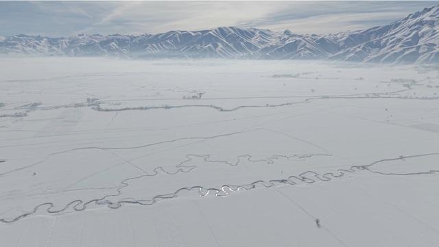 Y&uuml;ksekova&rsquo;nın kar altındaki menderesleri hayran bırakıyor 1