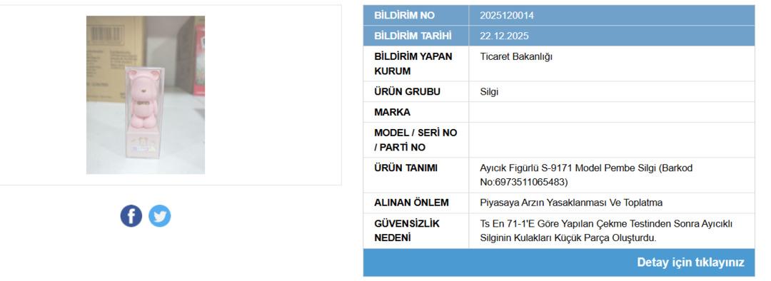 Ticaret Bakanlığı &ccedil;ocuk sağlığını tehdit eden kırtasiye &uuml;r&uuml;n&uuml;n&uuml; yasaklandı 2