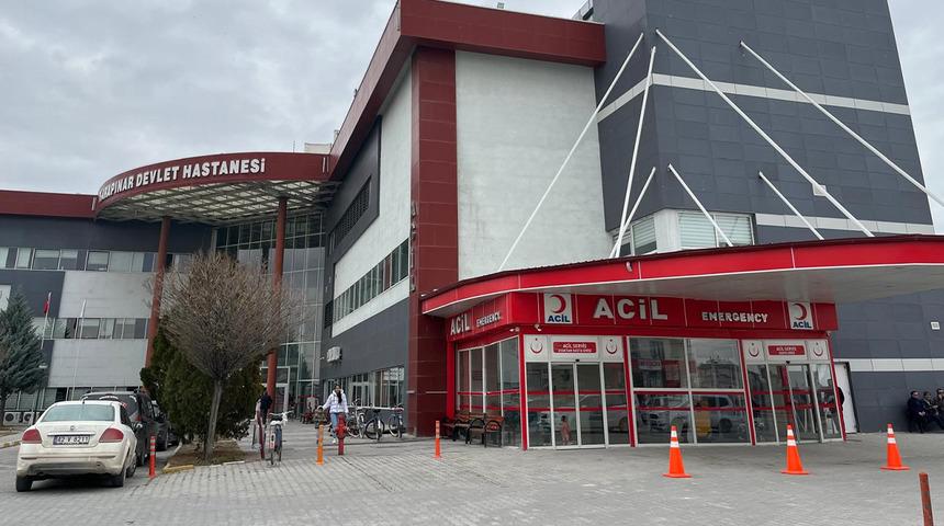 Karapınar'da buzlanan yolda motosiklet kazası: 1 yaralı