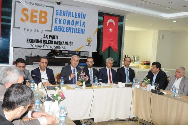 Şırnak’ta “Şehirlerin Ekonomik Beklentileri” çalıştayı