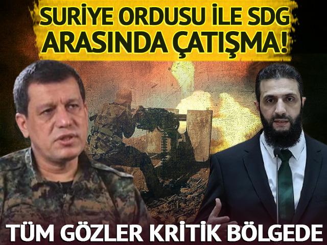 Suriye ordusu ile SDG arasında &ccedil;atışma! Halep'teki saldırılar sonrası ateşkes