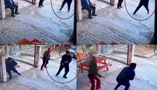 Okul m&uuml;d&uuml;r&uuml;n&uuml; vuran &ouml;ğrenci ile babası tutuklandı