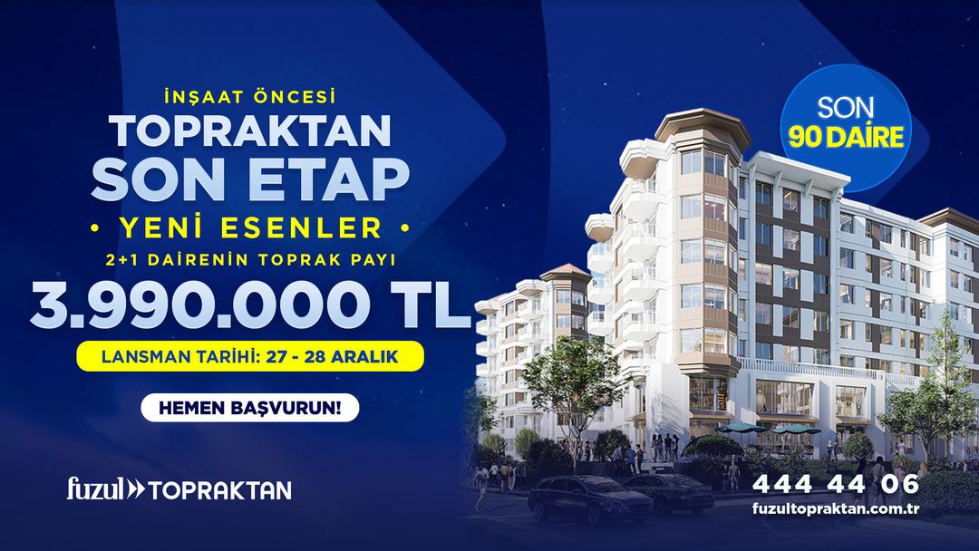 İstanbul’da 3 milyon 990 bin TL ye ev sahibi olma fırsatı! Son 90 daire için tarih belli oldu 4