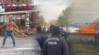 Yer: Adana! Amerikan Adası'nda kaçak işletmeler yıkılıyor; kendini kesen de var, dükkanını yakan da