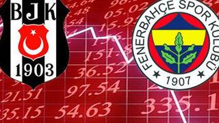 Fenerbahçe ve Beşiktaş hisseleri sert düştü