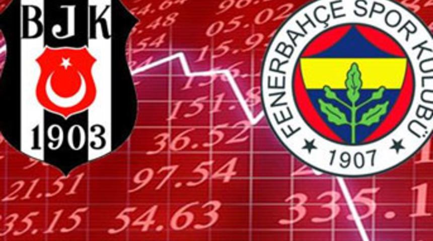 Fenerbahçe ve Beşiktaş hisseleri sert düştü