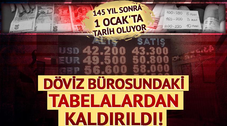 145 yılık leva tarih oldu! D&ouml;viz b&uuml;rosu tabelalarından kaldırıldı