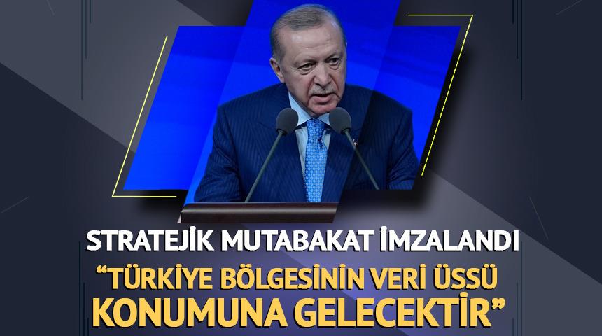 Erdoğan: "T&uuml;rkiye veri &uuml;ss&uuml; konumuna gelecektir"