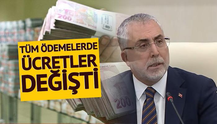 Asgari &uuml;cret belli oldu! T&uuml;m kalemlerin &uuml;creti değişti