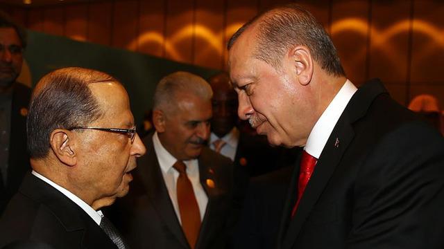 Cumhurbaşkanı Erdoğan, Lübnan Cumhurbaşkanı Joseph Avn ile telefonda görüştü