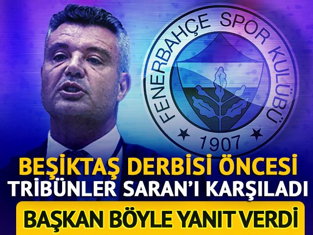 F.Bah&ccedil;e taraftarından derbi &ouml;ncesi Sadettin Saran'a b&uuml;y&uuml;k destek!