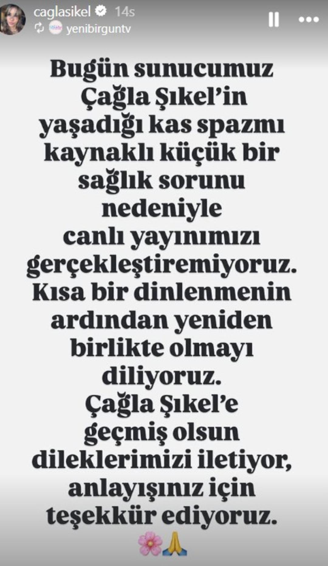 Çağla İle Yeni Bir Gün neden yok, bitti mi? &Ccedil;ağla Şıkel in programı yayın akışından kaldırıldı! Jet a&ccedil;ıklama 2