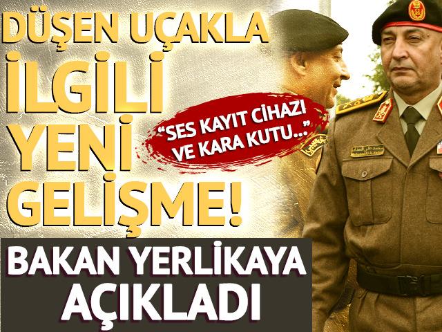 Libya heyetini taşıyan u&ccedil;ak d&uuml;şm&uuml;şt&uuml;! Bakan Yerlikaya: "Ses kayıt cihazı ve kara kutuya ulaşıldı"