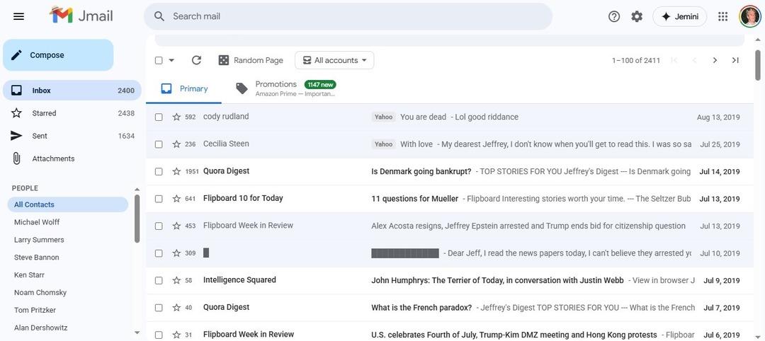 Epstein e ait e-posta yazışmaları dijital aray&uuml;zle erişime a&ccedil;ıldı 1