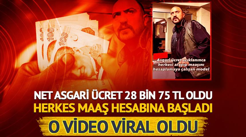 Asgari &uuml;cret 28 bin 75 TL olarak a&ccedil;ıklandı! 'Maaş hesabı' videosu viral oldu