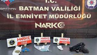 Batman&rsquo;da narkotik operasyonu: Uyuşturucu madde ve ruhsatsız silah ele ge&ccedil;irildi