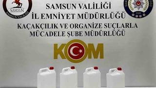 Samsun’da yılbaşı öncesi kaçak alkol operasyonu