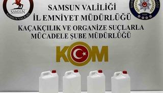 Samsun&rsquo;da yılbaşı &ouml;ncesi ka&ccedil;ak alkol operasyonu