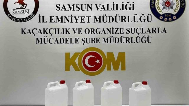 Samsun’da yılbaşı öncesi kaçak alkol operasyonu
