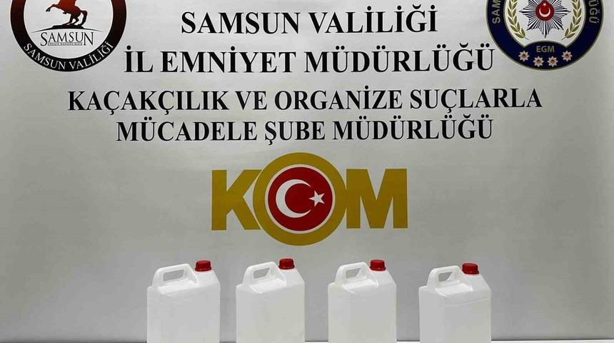 Samsun&rsquo;da yılbaşı &ouml;ncesi ka&ccedil;ak alkol operasyonu