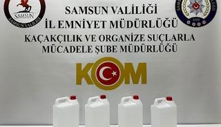 Samsun'da yılbaşı &ouml;ncesi ka&ccedil;ak alkol operasyonu