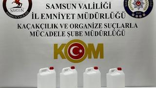 Samsun'da yılbaşı öncesi kaçak alkol operasyonu