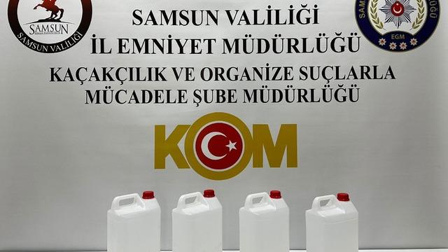 Samsun'da yılbaşı öncesi kaçak alkol operasyonu