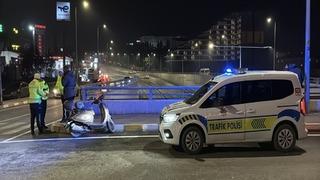 Motosiklet kazasında astsubay ağır yaralandı